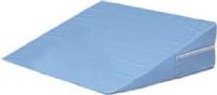 Mabis 802-8026-0100 DMI Foam Bed Wedge, Blue, Ideal for head, foot or leg elevation, Comfortable, gradual slope helps ease respiratory problems while reducing neck and shoulder pain, Removable, zippered, machine washable polyester/cotton cover, Foam meets CAL #117 requirements, Latex Free, Size 7" x 24" x 24", UPC 041298802037 (80280260100 8028026-0100 802-80260100) 