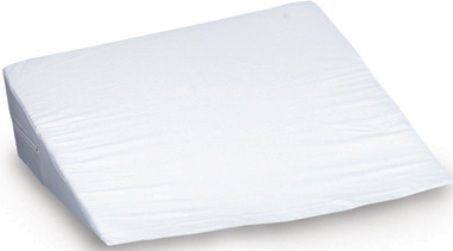 Mabis 802-8028-1900 DMI Foam Bed Wedge, White, Ideal for head, foot or leg elevation, Comfortable, gradual slope helps ease respiratory problems while reducing neck and shoulder pain, Removable, zippered, machine washable polyester/cotton cover, Foam meets CAL #117 requirements, Latex Free, Size 12