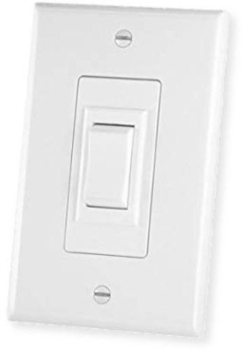 Da-Lite 80575 Replacement Wall Switch; White; 115 Volts; Accessory Series Item; 3 wires; UPC 717068188488 (80575 80575 DALITE 80575-DA-LITE DA-LITE-80575 DA-LITE80575 DALITE80575)