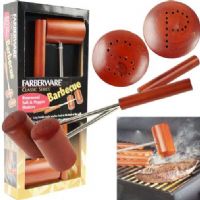 Farberware 80-85142 Rosewood Salt and Spice Shakers, Long handle easily reaches food on the back of the grill, Great for salt, pepper and other spices to add to your food, Dimensions 2.125 x 3.875 x 14 inches (8085142 80 85142 808-5142 8085-142) 