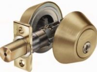 Legend Hardware 809254 Commercial Double Cylinder Deadbolt, Contractor Series, Polished Brass Finish US32D, Fits 1-3/8in to 1-3/4in Door, SC1 Keyway, Cylinder 6 Pin Keyed 5 Solid Brass, Backset 2-3/8in Latch Included, UPC 0-76335-89254-2 076335892542 (809-254 809 254) 