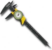 General 80D Precision Swiss Dial Caliper, 6"; Features non-magnetic, high-impact lumalcore construction; Features large, easy-to-read 1.5" diameter dial with 0.01" and 1/64" scales; 6" range; Dimensions 9.50" x 3.25" x 0.75"; Weight 0.19 lbs; UPC 038728441454 (GENERAL80D GENERAL 80D 80 D 80-D) 