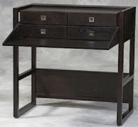 Linon 81027C70-01-KD-U Alden Black Ash Laptop Desk, Black Ash Finish, Four drawers with Ash & Chrome Hardware to store your supplies or important papers, Ash & Ash Veneers over MDF, Some Assembly Required, Dimensions (W x D x H) 36.00 x 20.00 x 36.00 Inches, Weight 95.68 Lbs, UPC 753793789460 (81027C7001KDU 81027C70-01KDU 81027C70-01-KD 81027C70-01 81027C70) 
