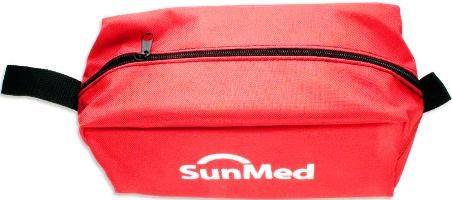 SunMed 8-1049-12 Canvas Red Pouch with Zipper, 12