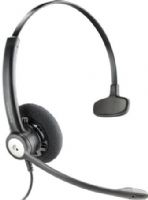 Plantronics 81272-01 Model HW111N-USB-M Entera Wideband Monaural USB Corded Headset, Optimized for Microsoft Office Communicator 2007, Single-cord stereo, Audio Wideband, Frequency Range 150Hz – 6.8kHz, Noise Canceling, Cable Hardwired, Control calls, volume, and mute from the headset, Portable carrying bag (8127201 81272 01 8127-201 812-7201 HW111NUSBM HW111NUSB-M HW111N USBM) 