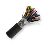BELDEN8155060100, Model 8155, 25-Pair, 28 AWG, Low Capacitance, Computer EIA RS-232/485 Cable; Chrome Color; CL2-Rated; 28 AWG stranded Tinned copper conductors; Datalene insulation; Overall Beldfoil tape and Tinned copper braid shield; 28 AWG stranded tinned copper drain wire; PVC jacket; UPC 612825195511 (BELDEN8155060100 TRANSMISSION CONNECTIVITY ELECTRICITY WIRE) 