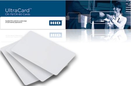 Fargo 81750 UltraCard PVC 30 mil Cards with Low-Coercivity (300 Oe) Magnetic Stripe, Clean glossy dye receptive surface, Low cost card suitable for most applications, PVC (100%) construction, Dimensions 2.125