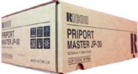 Ricoh 817551 Model JP-30 Priport Master Roll (2 Pack) for use with Priport PriPort JP-3000 Printer Digital Duplicators; Dimensions 320mm x 125m; New Genuine Original OEM Ricoh Brand, UPC 708562001380 (81-7551 817-551 8175-51 JP30 JP 30)  