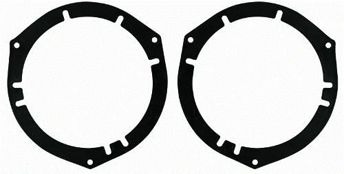 Metra 82-7500 Spkr Adapt 5 1/4-6 6 1/4 Maz Niss Ford, Speaker adaptor plates  pair, Adapts a 5 1/4 inch or 6 1/2 inch speakers to an oversized OEM 6 1/2 inch opening, Mazda  Nissan  Ford, UPC 086429010110 (827500 827500 827500)