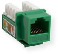 Vanco 820819 CAT6 90 Degree  Keystone Insert;  Green; Innovative Pyramid Shaped Punch Down Block for Easy Conductor Insertion; Compatible with Leviton, ICC, Allen Tel and Many Others; 90 Degree, 110 Style IDC Punch Down; Accepts 23-24 AWG Solid Cable; Accepts T568A or T568B Universal Wiring; 50 Microns Gold Plating; UPC 741835085205 (820819 820-819 820819KEYSTONE 820819-KEYSTONE 820819VANCO 820819-VANCO) 