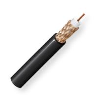 Belden 8213 0102000 Model 8213, 14 AWG, RG11, Analog Video Coax Cable; Black; 14 AWG solid 0.064-Inch bare copper conductor; Gas-injected foam HDPE insulation; Bare copper braid shield; Polyethylene jacket; UPC 612825355557 (BTX 82130102000 8213 0102000 8213-0102000) 