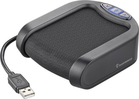 Plantronics 82136-02 Calisto P420 USB Speakerphone, Compact size and full audio coverage suited for small and medium-sized work areas and ideal for team conference calls, Compact and portable for in-office or on-the-road conferencing; protective carrying case included, Omni-direction microphone for 360-degree room coverage, UPC 017229130982 (8213602 82136 02 8213-602 821-3602 P-420)