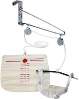 Drive Medical 13004 Over Door Traction Set; Heavy-duty head halter comes complete with metal support and self-attaching closures; Complete with 12 adjustable spreader bar, 8' traction rope, double-sealed rings, water bag and S hook; Machine washable; One size fits all; Dimensions 3.25" x 15" x 7"; Weight 2.86 lbs; UPC 822383102986 (DRIVEMEDICAL13004 DRIVE MEDICAL 13004 OVER DOOR TRACTION SET) 