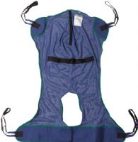 Drive Medical 13221XL Full Body Patient Lift Sling, Mesh With Commode Cutout, X Large; Polyester Primary Product Material; X Large Product Size; Mesh Design; 4 or 6 Cradle Points; 4 Sling Points; Optional Chain/Strap Not Required; 600 lbs Weight Capacity; Strong and Durable; Aids in transferring users from a bed to a wheelchair, toilet or shower chair or from the floor to a bed; UPC 822383103617 (DRIVEMEDICAL13221XL DRIVE MEDICAL 13221XL FULL BODY SLING XLARGE) 