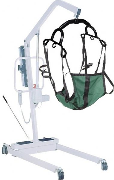 Drive Medical 13240 Battery Powered Electric Patient Lift with Rechargeable and Removable Battery, No Wall Mount, 2