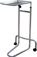 Drive Medical 13045 Mayo Instrument Stand, Double Post; Double post provides added support for use in surgical procedures; Removable stainless steel tray measures 19" x 12.62"; Adjustable height from 32.5" – 52"; Two hooded casters; Dimensions 32.5" x 19" x 21"; Weight 15.60 lbs; UPC 822383110295 (DRIVEMEDICAL13045 DRIVE MEDICAL 13045 MAYO INSTRUMENT STAND DOUBLE POST) 