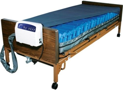 Drive Medical 14029 Med-Aire Low Air Loss Alternating Pressure Mattress Replacement System, 8 LPM Pump Airflow, 110VAC, 60 Hz Pump Power, 10,15, 20, 25 Minutes Pump Cycle Time, 450 lbs Product Weight Capacity, CPR valve allows for rapid deflation, Nylon and PU Primary Product Material, Visual/Audible Pump Alarms, 4-way stretch cover is low shear, fluid-resistant, vapor permeable, quilted, and zippered, UPC 822383110820 (14029 DRIVEMEDICAL14029 DRIVEMEDICAL-14029 DRIVEMEDICAL 14029)