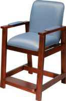 Drive Medical 17100 Wooden High Hip Chair, 19" Width Between Arms, 26" Seat to Floor Height, 31" Armrest to Floor Height, 5.5", 7.5", 9.5" Floor to Footrest, 300 lbs Product Weight Capacity, Designed for post-hip surgery residents, Allows for sitting without bending at the hip, Constructed of solid maple hardwood-not a plywood veneer, UPC 822383112312 (17100 DRIVEMEDICAL17100 DRIVEMEDICAL-17100 DRIVEMEDICAL 17100) 