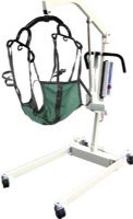Drive Medical 13245 Bariatric Battery Powered Electric Patient Lift with Four Point Cradle and Rechargeable, Removable Battery, with Wall Mount, 2.25" Base Clearance, 4" Base Height, 45.75" Base Width, 25" Base Width Closed, 1 - 24V Batteries, 36"-76.5" Boom Height, 3" Front/4" Rear Casters, 600 lbs Product Weight Capacity, Ideal for institutional use, UPC 822383117898 (13245 DRIVEMEDICAL13245 DRIVEMEDICAL-13245 DRIVEMEDICAL 13245) 
