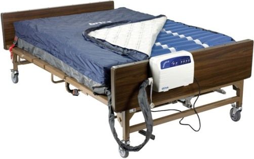 Drive Medical 14054 Med Aire Plus Bariatric Low Air Loss Mattress Replacement System, 80