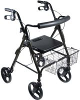 Drive Medical 750NB DLite Lightweight Walker Rollator with 8" Wheels and Loop Brakes, 8" Casters, 4 Number of Wheels, 14" Seat Depth, 13" Seat Width, 8.5" Basket Width, 6.25" Basket Height , 15.25" Basket Length, 21" Seat to Floor Height, 37.5" Max Handle Height, 31.5" Min Handle Height, Loop locks, Loop locks, Easy release without snap-back, UPC 822383122915, Midnight Black Finish (750NB 750 NB 750-NB DRIVEMEDICAL750NB DRIVEMEDICAL-750-NB DRIVEMEDICAL 750 NB) 