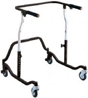 Drive Medical CE 1200 BK Wenzelite Posterior Safety Roller, Adult, 27" Base Depth, 27" Base Width, 36" Max Handle Height, 29" Min Handle Height, 21" Width Inside Hand Grip, 400 lbs Product Weight Capacity, Welded steel frame, One-directional rear wheels, Height adjustable in 1" increments, Black Primary Product Color, Steel Primary Product Material, UPC 822383126104 (CE 1200 BK CE-1200-BK CE1200BK DRIVEMEDICALCE1200BK DRIVEMEDICAL-CE-1200-BK DRIVEMEDICAL CE 1200 BK) 