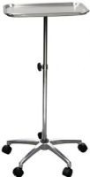 Drive Medical 13071 Mayo Instrument Stand With Mobile 5 Caster Base; Casters provide additional mobility and convenience; Removable stainless steel tray measures 19" x 12.5"; Tray height adjusts from 29.5 to 47 with lock; Dimensions 29.5" x 21" x 21"; Weight 12.20 lbs; UPC 822383126401 (DRIVEMEDICAL13071 DRIVE MEDICAL 13071 MAYO INSTRUMENT STAND MOBILE CASTER BASE) 