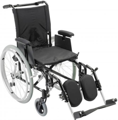 Drive Medical AK516ADA-AELR Cougar Ultra Lightweight Rehab Wheelchair, Elevating Leg Rests, 8