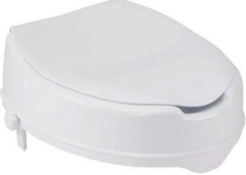 Drive Medical 12065 Raised Toilet Seat With Lock And Lid, 4