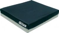 Drive Medical 14886 Gel "E" Skin Protection Wheelchair Seat Cushion, Foam Primary Product Material, 275 lbs Product Weight Capacity, Base of cover is waterproof vinyl for durability, Top of cover is a urethane-coated nylon that is low-shear, vapor permeable and water-resistant, 3" H x 18" L x 16" W, UPC 822383137988, Blue Primary Product Color (14886 DRIVEMEDICAL14886 DRIVEMEDICAL 14886 DRIVEMEDICAL-14886) 