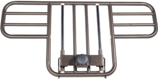 Drive Medical 15201BV No Gap Half Length Side Bed Rails with Brown Vein Finish, 1 Pair, Constructed of 1