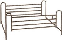 Drive Medical 15001ABV Full Length Hospital Bed Side Rails, 1 Pair, Constructed of 1" steel, Easy to install on bed, Telescopes with movement of bed, Easily adjusts up or down with spring-loaded release, Spring-loaded crossbars are easy to install and remove, UPC 822383179490 (15001ABV 15001-ABV 15001 ABV DRIVEMEDICAL15001ABV DRIVEMEDICAL-15001-ABV DRIVEMEDICAL 15001 ABV) 