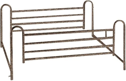 Drive Medical 15001ABV Full Length Hospital Bed Side Rails, 1 Pair, Constructed of 1