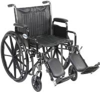 Drive Medical STD24ADFA-SF Sentra Heavy-Duty Wheelchair, 14" Armrest Length, 8" Casters, 18" Seat Depth, 24" Seat Width, 13" Closed Width, 4 Number of Wheels, 8" Back of Chair Height, 27.5" Armrest to Floor Height, 42" x 13" x 37" Folded Dimensions, 24" x 2" Rear Wheels, 8" Seat to Armrest Height, 42" Overall Length w/ Riggings, 17.5"-19.5" Seat to Floor Height, 500 lbs Weight Capacity, UPC 822383191997 (STD24ADFA-SF STD24ADFASF STD24ADFA SF DRIVEMEDICALSTD24ADFASF) 
