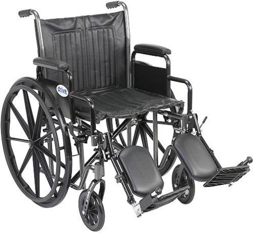 Drive Medical STD24ADFA-SF Sentra Heavy-Duty Wheelchair, 14