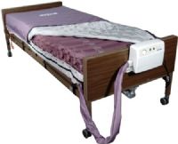Drive Medical 14027 Med Aire Low Air Loss Mattress Replacement System with Alternating Pressure, 8.1" Pump Height, 11" Pump Length, 3.9" Pump Width, 8 LPM Pump Airflow, 10 Minutes Pump Cycle Time, 350 lbs Product Weight Capacity, 110 VAC 60 Hz Pump Power, Fluid Resistant Nylon Cover Material, Visual/Audible Pump Alarms, Compressor Pump, Adjustable patient comfort settings, UPC 822383221618 (14027 DRIVEMEDICAL14027 DRIVEMEDICAL-14027 DRIVEMEDICAL 14027) 