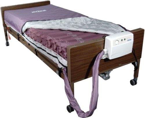 Drive Medical 14027 Med Aire Low Air Loss Mattress Replacement System with Alternating Pressure, 8.1