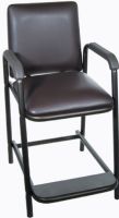 Drive Medical 17100-BV High Hip Chair with Padded Seat, 6" Floor to Footrest, 26" Seat to Floor Height, 17.5" Width Between Arms, 32" Armrest to Floor Height, 300 lbs Product Weight Capacity, Designed for post-hip surgery residents, Allows for sitting without bending at the hip, Contoured armrests are comfortable and durable, UPC 822383222264 (17100-BV 17100 BV 17100BV DRIVEMEDICAL17100BV DRIVEMEDICAL-17100-BV DRIVEMEDICAL 17100 BV) 