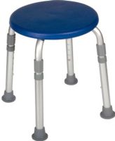 Drive Medical 12004KDRB-1 Adjustable Height Bath Stool, Blue; Aluminum frame is lightweight, durable and corrosion proof; Impact-resistant, composite seat; Legs are height adjustable in 1 increments, and are crack proof and tarnish resistant; Easy, tool-free assembly; Dimensions 21" x 12.5" x 12.5"; Weight 5.20 lbs; UPC 822383225524 (DRIVEMEDICAL12004KDRB1 DRIVE MEDICAL 12004KDRB-1 ADJUSTABLE HEIGHT BATH STOOL BLUE) 