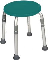 Drive Medical 12004KDRT-1 Adjustable Height Bath Stool, Teal; Aluminum frame is lightweight, durable and corrosion proof; Impact-resistant, composite seat; Legs are height adjustable in 1 increments, and are crack proof and tarnish resistant; Easy, tool-free assembly; Dimensions 21" x 12.5" x 12.5"; Weight 5.10 lbs; UPC 822383225531 (DRIVEMEDICAL12004KDRT1 DRIVE MEDICAL 12004KDRT-1 ADJUSTABLE HEIGHT BATH STOOL TEAL) 