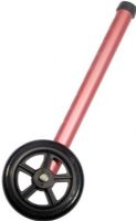 Drive Medical 10128P Walker Wheels With Two Sets Of Rear Glides, For Use With Universal Walker, 5", Pink, 1 Pair; Converts folding walker into wheeled walker; Allows for 8 height adjustments; Rubber wheel allows walkers to roll easily and smoothly over irregular surfaces; Comes with rear glide caps, (Item # 10107) and glide covers (item # 10107C) allowing use on all surfaces; UPC 822383231006 (DRIVEMEDICAL10128P DRIVE MEDICAL 10128P WALKER WHEELS) 