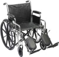 Drive Medical CS16DDA-ELR Chrome Sport Wheelchair, Detachable Desk Arms, Elevating Leg Rests, 16" Seat, 8" Casters, 16" Seat Depth, 16" Seat Width, 10" Armrest Length, 12.5" Closed Width, 4 Number of Wheels, 24" x 1" Rear Wheels, 16" Back of Chair Height, 8" Seat to Armrest Height, Chrome Primary Product Color, Steel Primary Product Material, UPC 822383231327 (CS16DDA-ELR CS16DDA ELR CS16DDAELR DRIVEMEDICALCS16DDAELR DRIVEMEDICAL-CS16DDA-ELR DRIVEMEDICAL CS16DDA ELR) 