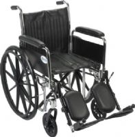 Drive Medical CS20DFA-ELR Chrome Sport Wheelchair, Detachable Full Arms, Elevating Leg Rests, 20" Seat, 8" Casters, 16" Seat Depth, 20" Seat Width, 14" Armrest Length, 12.5" Closed Width, 4 Number of Wheels, 24" x 1" Rear Wheels, 6" Back of Chair Height, 8" Seat to Armrest Height, 27.5" Armrest to Floor Height, 17.5"-19.5" Seat to Floor Height, 350 lbs Product Weight Capacity, UPC 822383231341   (CS20DFA-ELR CS20DFA ELR CS20DFAELR DRIVEMEDICALCS16DFAELR DRIVEMEDICALCS16DFAELR DRIVEMEDICALCS16DFA 