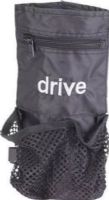 Drive Medical 10268-1 Universal Cane, Crutch Nylon Carry Pouch; Easily attaches to cane or crutch with adjustable hook-and-loop fasteners; Stores personal items without interfering with mobility; Made of durable, easy to clean nylon; Not made with natural rubber latex; Dimensions 10" x 5" x 1"; Weight 0.2 lbs; UPC 822383232058 (DRIVEMEDICAL102681 DRIVE MEDICAL 10268-1 UNIVERSAL CANE CRUTCH NYLON CARRY POUCH) 