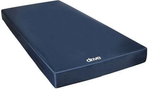 Drive Medical 15076 Quick N Easy Comfort Mattress, 275 lbs Product Weight Capacity, Durable nylon cover is fluid resistant for easy use and care, Two carry handles on side make lifting and placement easier, Premium quality homecare mattress offering the utmost in comfort, Non-slip bottom and 4 corner straps keep the mattress securely in place,  UPC 822383264820, Blue Primary Product Color, Foam Primary Product Material (15076 DRIVEMEDICAL15076 DRIVEMEDICAL-15076 DRIVEMEDICAL 15076)
