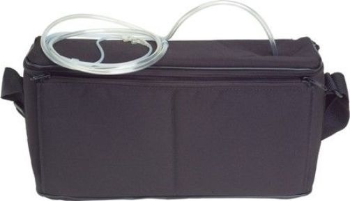 Drive Medical OP-150T Oxygen Cylinder Carry Bag, Horizontal Bag, Zippered storage pocket, Opening for threading cannula on the top and side of bag, 7.5