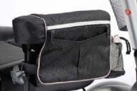 Drive Medical AB1010 Power Mobility Armrest Bag, For use with All Drive Medical Power Wheelchairs, Features a mesh drink holder pocket, Made of durable, easy to clean nylon, Fits all Drive Medical Power Wheelchairs, Top of the bag is padded so resting your arm on it is even more comfortable, UPC 822383274690, Black Primary Product Color (AB1010 AB-1010 AB 1010 DRIVEMEDICALAB1010 DRIVEMEDICAL-AB-1010 DRIVEMEDICAL AB 1010) 