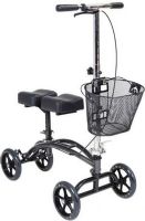 Drive Medical 796 Dual Pad Steerable Economy Knee Walker with Basket, 7" Pad Width, 15" Pad Length, 16.5-20.5" Pad Height, 40" Max Handle Height, 31" Min Handle Height, 300 lbs Product Weight Capacity, Deluxe braking system, Removable front basket, Tool free height adjustment, 8" casters are ideal for indoor/outdoor use, Silver Primary Product Color, Steel Primary Product Material, UPC 822383509341 (796 DRIVEMEDICAL796 DRIVEMEDICAL-796 DRIVEMEDICAL 796) 
