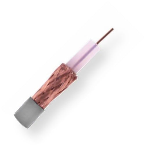 Belden 82241 8771000, Model 82241; 23 AWG, Plenum-Rated, RG59, Analog Video Coax Cable; Natural Color; 23 AWG solid 0.023-Inch BCCS bare copper-covered steel conductor; Foam FEP insulation; Bare copper braid shielding; Flamarrest jacket; UPC 612825196457 (BTX 822418771000 82241 8771000 82241-8771000)