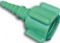 SunMed 8-2311-50 Christmas Tree Connectors (50-pack), Disp. Two Piece Oxy Green Nut & Stem, May be rotated with tubing attached, USA oxygen color indicator (8231150 82311-50 8-231150) 
